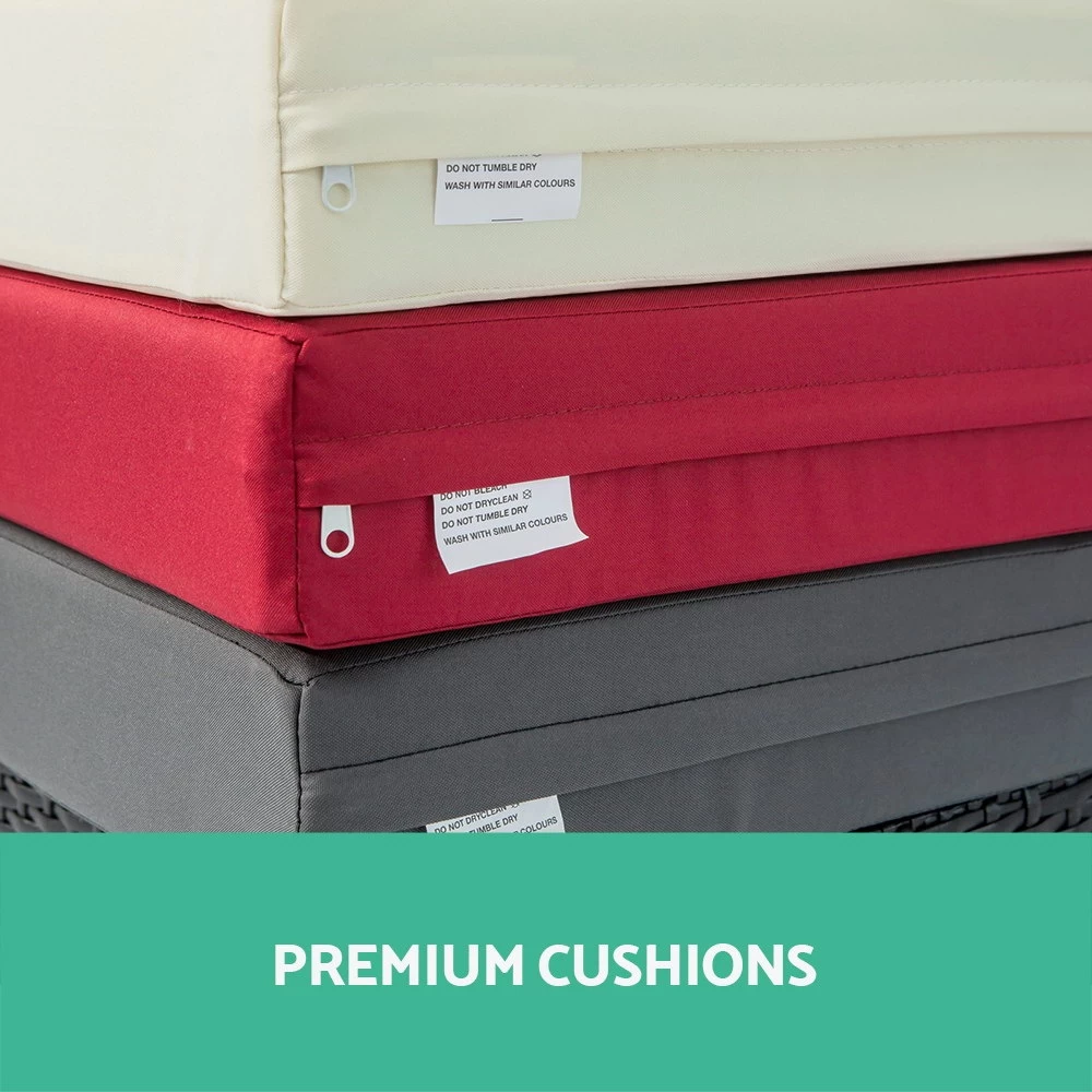 Gardeon 13 Piece Outdoor Dining Set - Black - Image 4