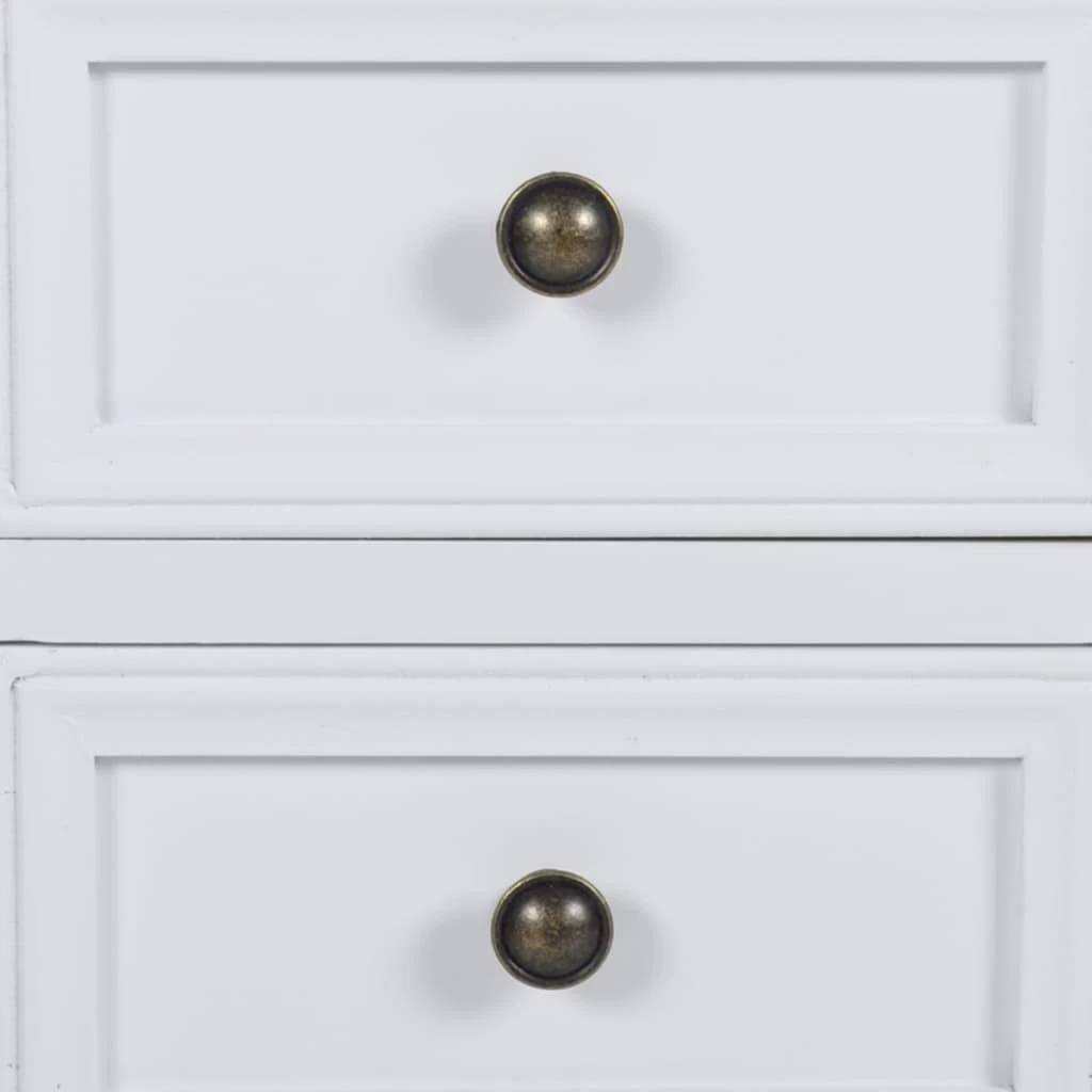 Nightstand With 2 Drawers MDF White VidaXL - Image 6