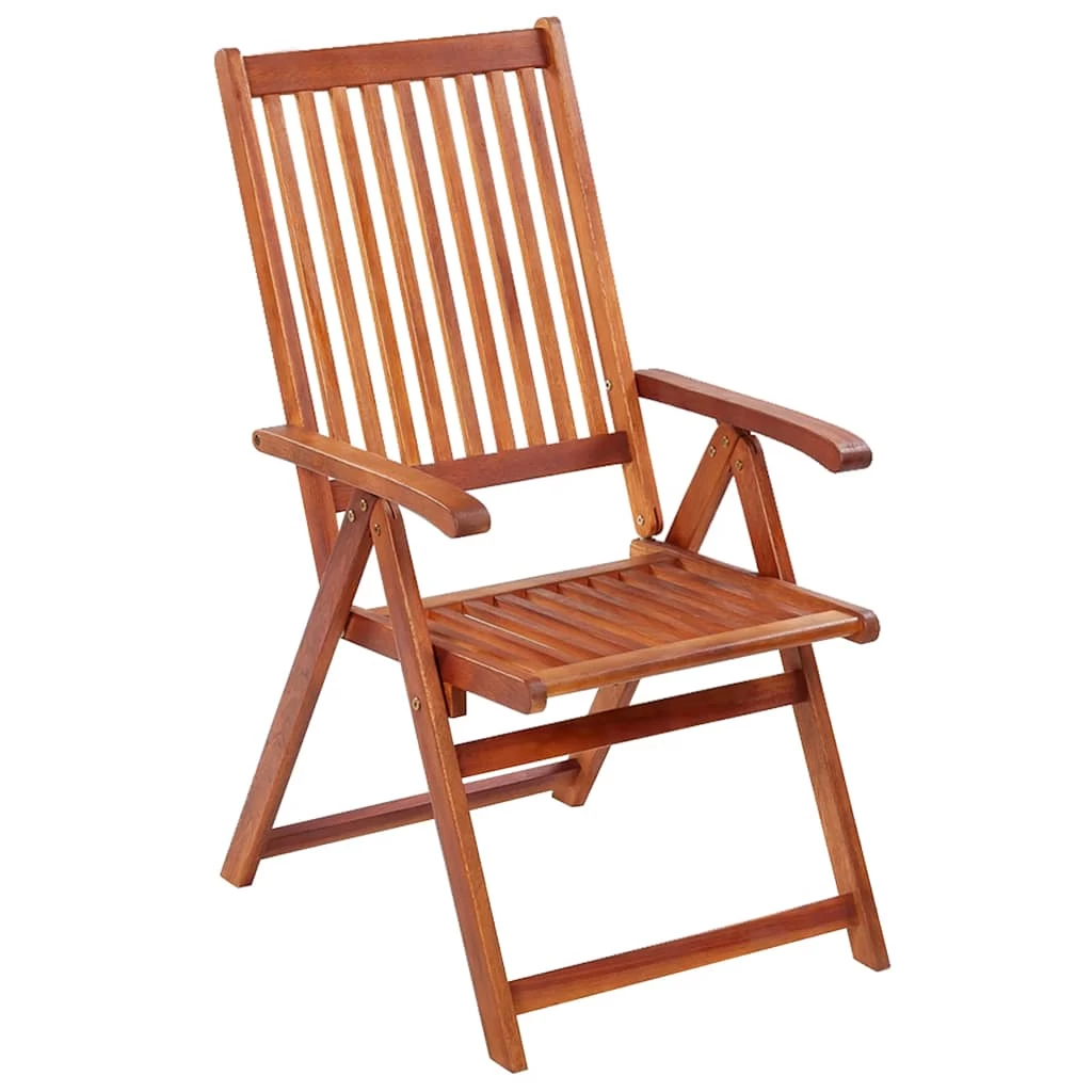 Folding Garden Chairs 2 Pcs Solid Acacia Wood Brown VidaXL - Image 4