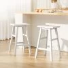 Artiss 2 X Wooden Kitchen Bar Stools Bar Stool Chairs Barstools White