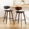 Artiss 2x Wooden Bar Stools Leather