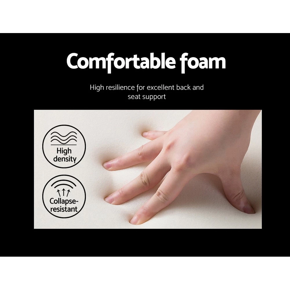 Artiss Fabric Dining Chairs Multi-Color Kitchen Chairs X2 - Image 5