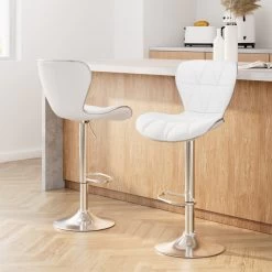 Artiss Bar Stools Kitchen Stool Chairs Barstools White