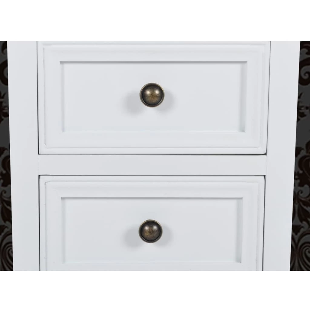 Nightstands 2 Pcs With 2 Drawers MDF White VidaXL - Image 7