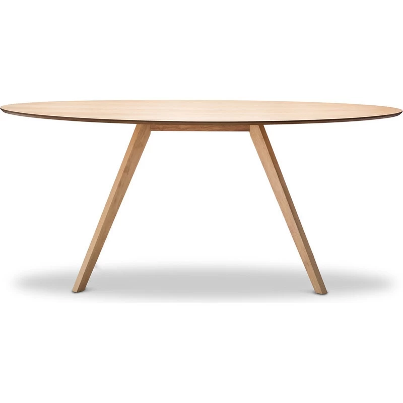 Scandinavian Oval Wooden Dining Table In Oak 1800mm