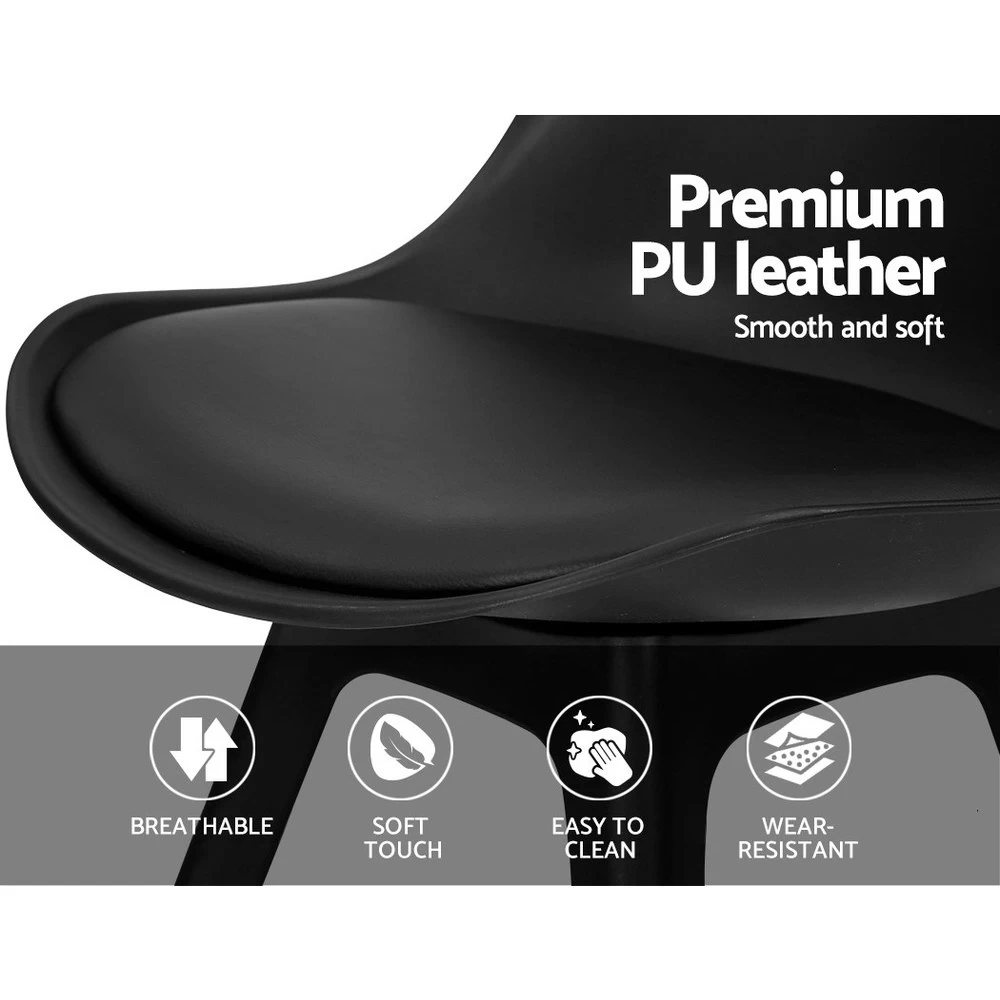 Artiss Dining Chairs Padded Kitchen Chairs Set Of 4 Replica Eames Chairs - Image 8