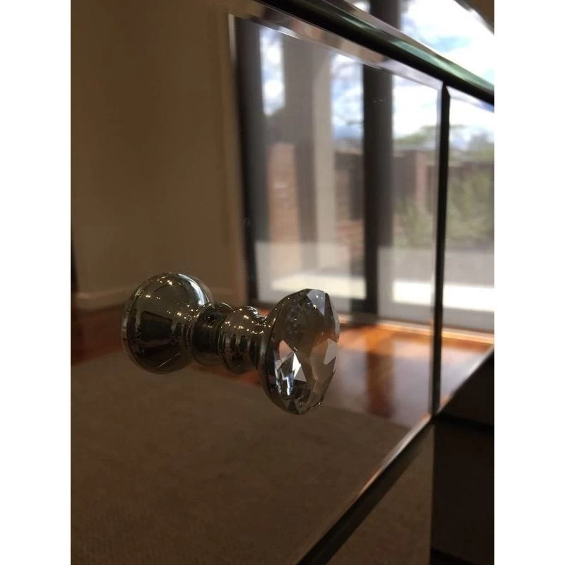 Mirrored 7 Drawer Vanity Dressing Table In Silver - Image 9