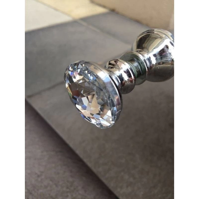 Mirrored 7 Drawer Vanity Dressing Table In Silver - Image 10