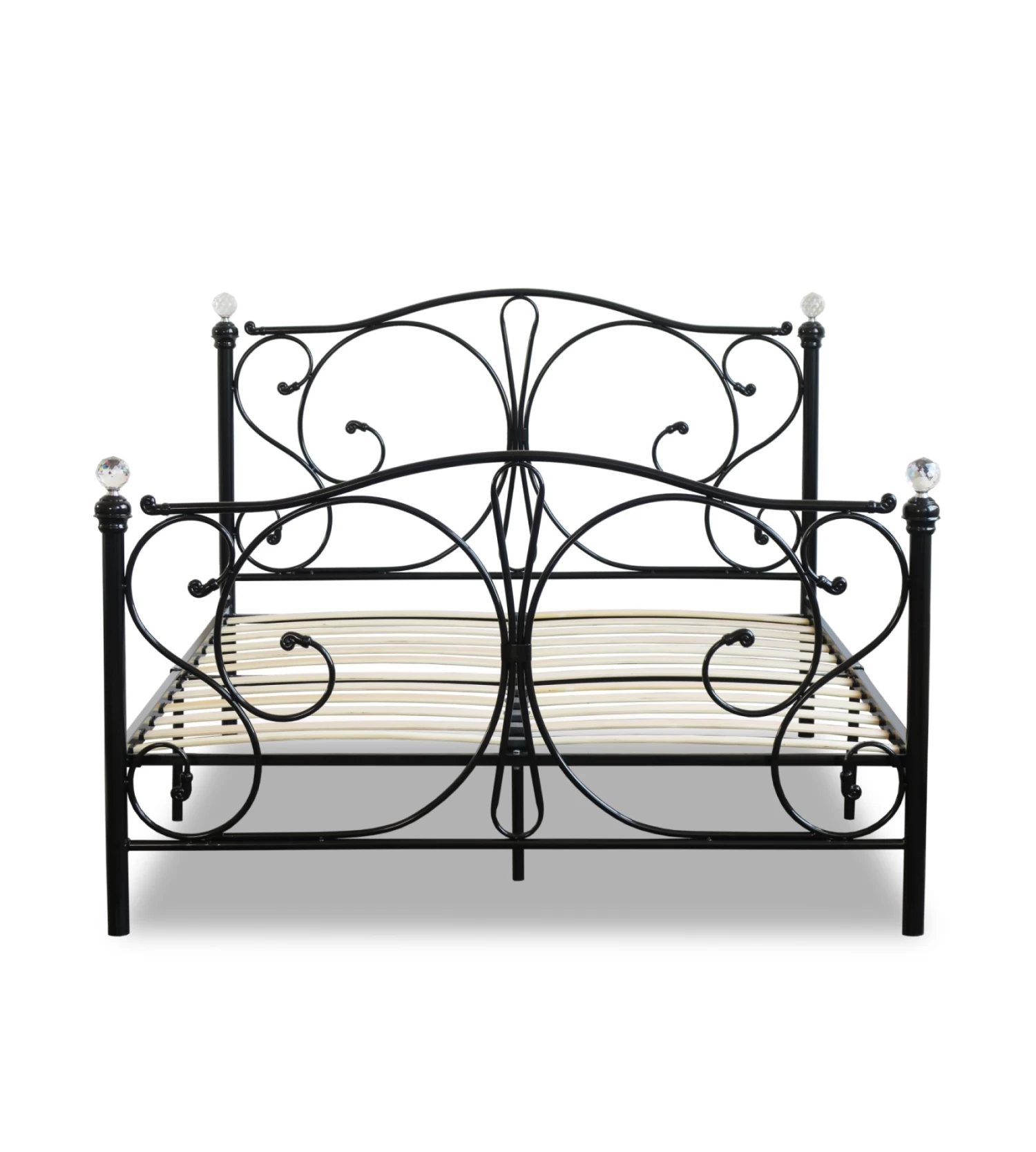 Rothesay Queen Size Metal Bed Frame In Black - Image 5