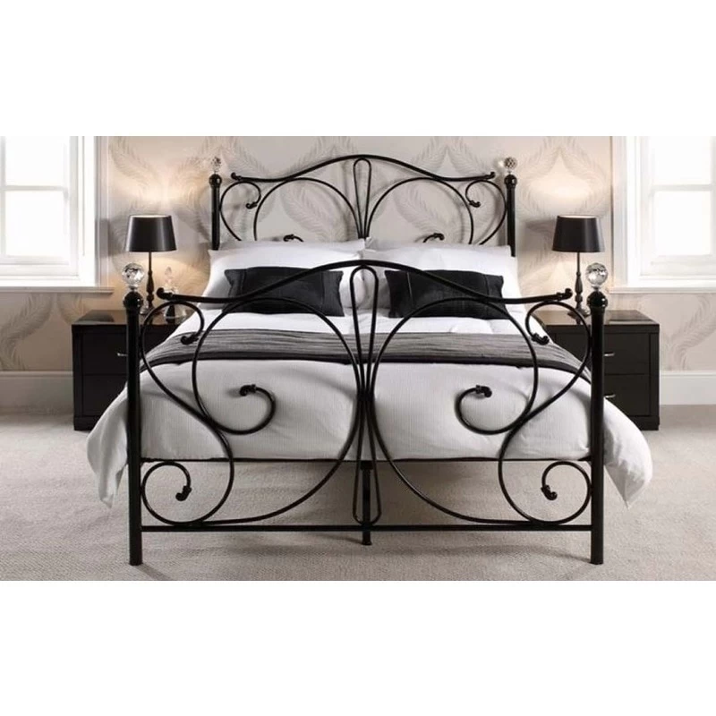 Rothesay Queen Size Metal Bed Frame In Black