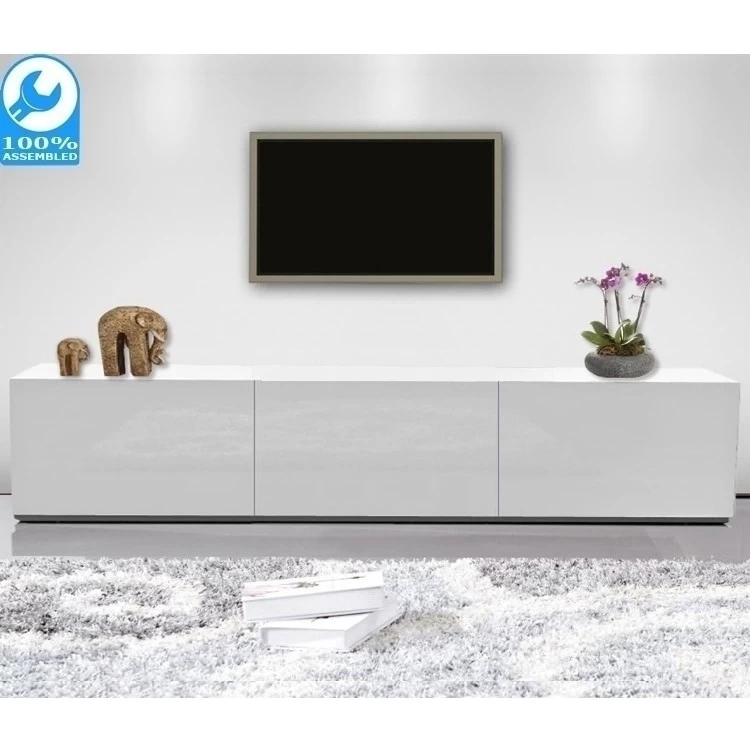 Suprilla TV Entertainment Unit In Gloss White 1.8m