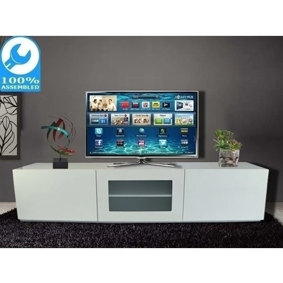 Grandora TV Entertainment Unit In Gloss White 1.8m - Image 2