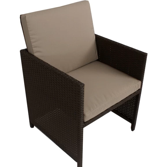 Centra 12 Seat PE Wicker Outdoor Dining Set - Brown - Image 4