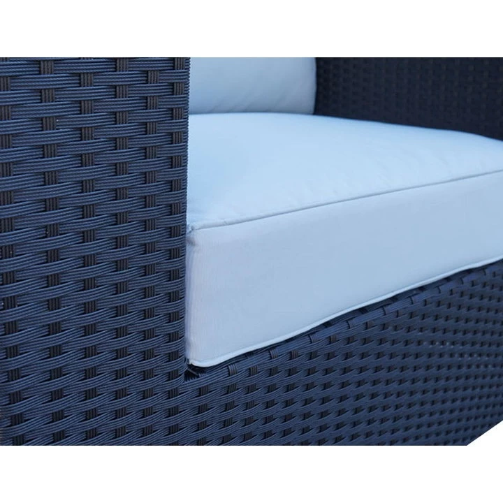 Ellana 5 Seat Corner Outdoor Lounge Set In Black - Image 4