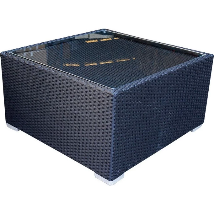 Ellana 5 Seat Corner Outdoor Lounge Set In Black - Image 5