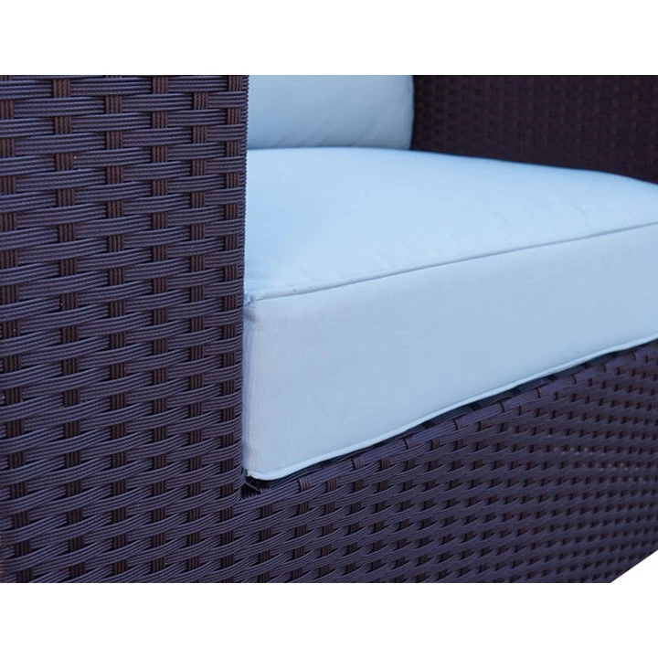 Ellana 5 Seat Corner Outdoor Lounge Set In Brown - Image 3