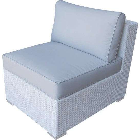 Endora 6 Seat Corner Outdoor Lounge Set In White - Image 3