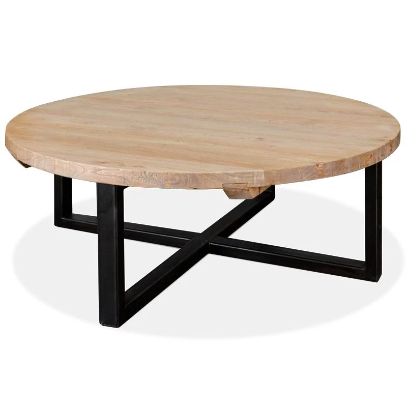 Arthur Reclaimed 100cm Round Coffee Table - Image 6