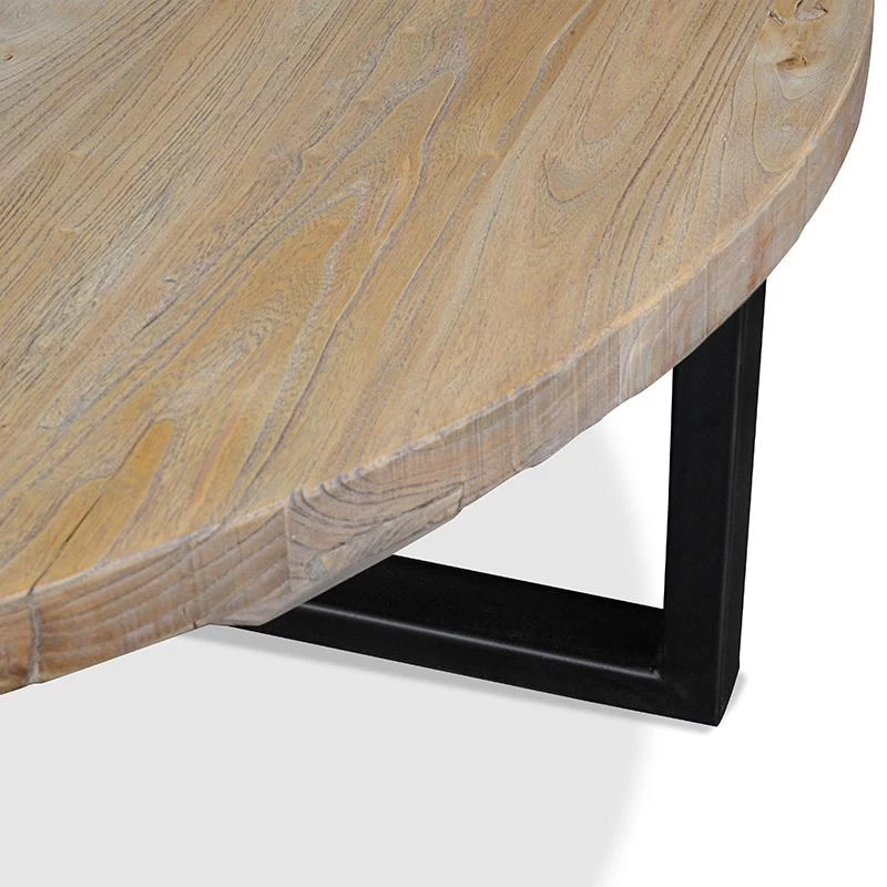 Arthur Reclaimed 100cm Round Coffee Table - Image 7