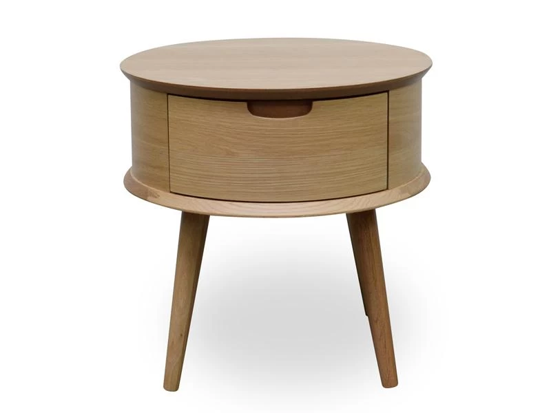 Asta Scandinavian Lamp Side Table - Natural - Image 2