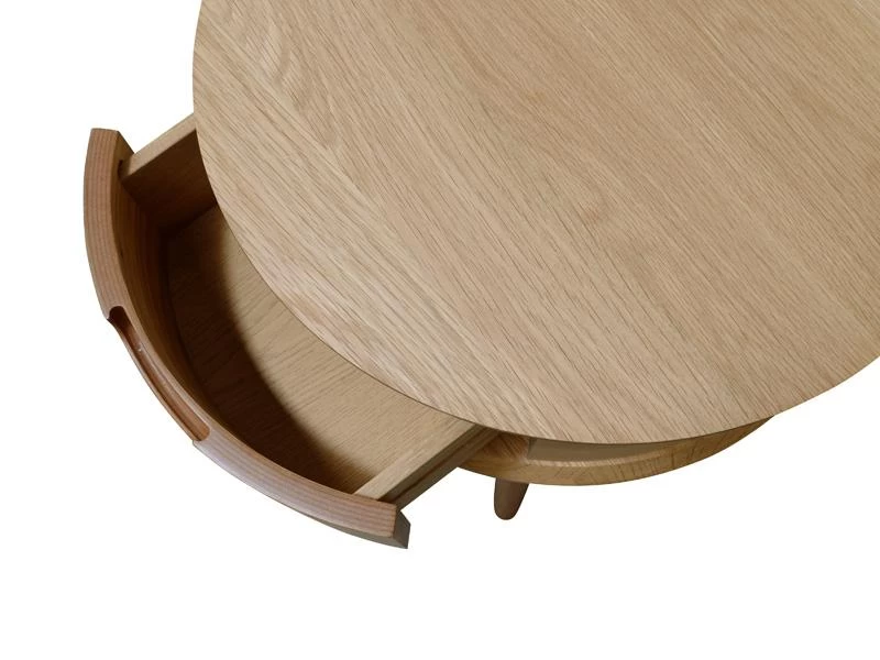 Asta Scandinavian Lamp Side Table - Natural - Image 3