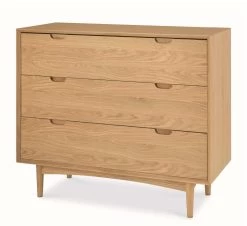 Asta 3 Drawer Chest Scandinavian Design - Natural