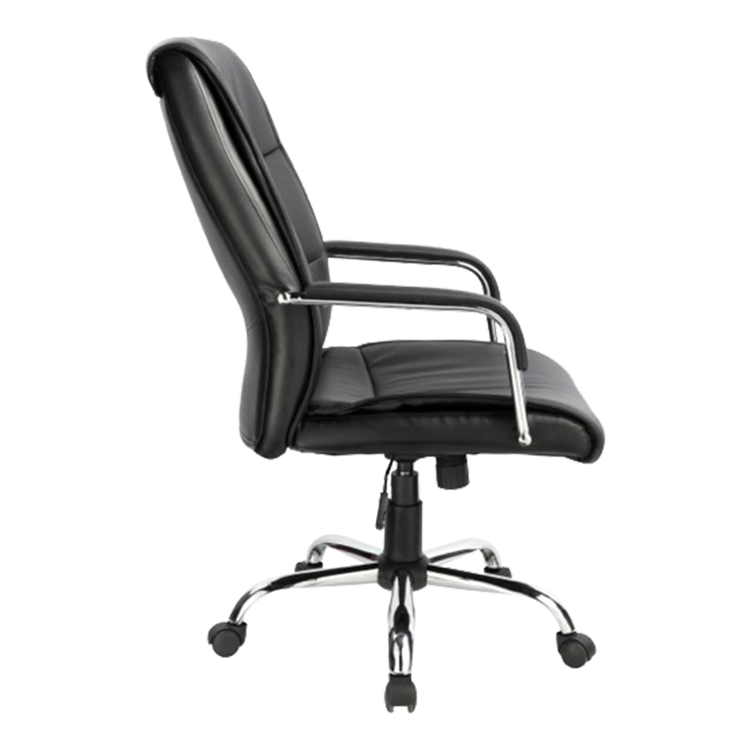 PU Leather Office Chair Executive Padded Black - Image 4