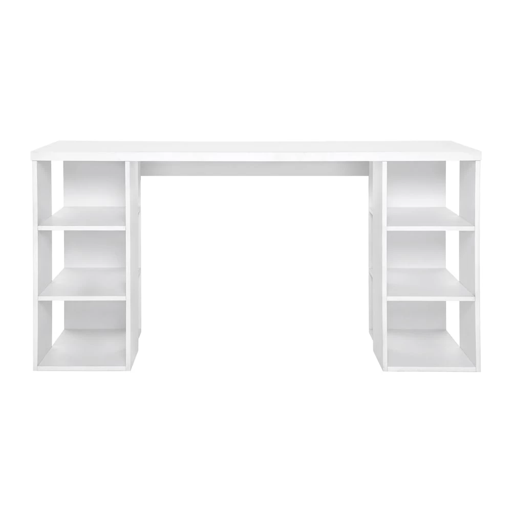 Artiss Computer Desk 3 Tier Storage Shelves White - Image 4