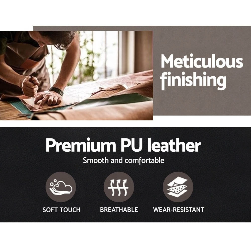 Artiss Office Chair Leather Computer Chairs - Image 5