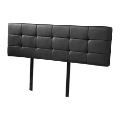 PU Leather King Bed Deluxe Headboard Bedhead - Black