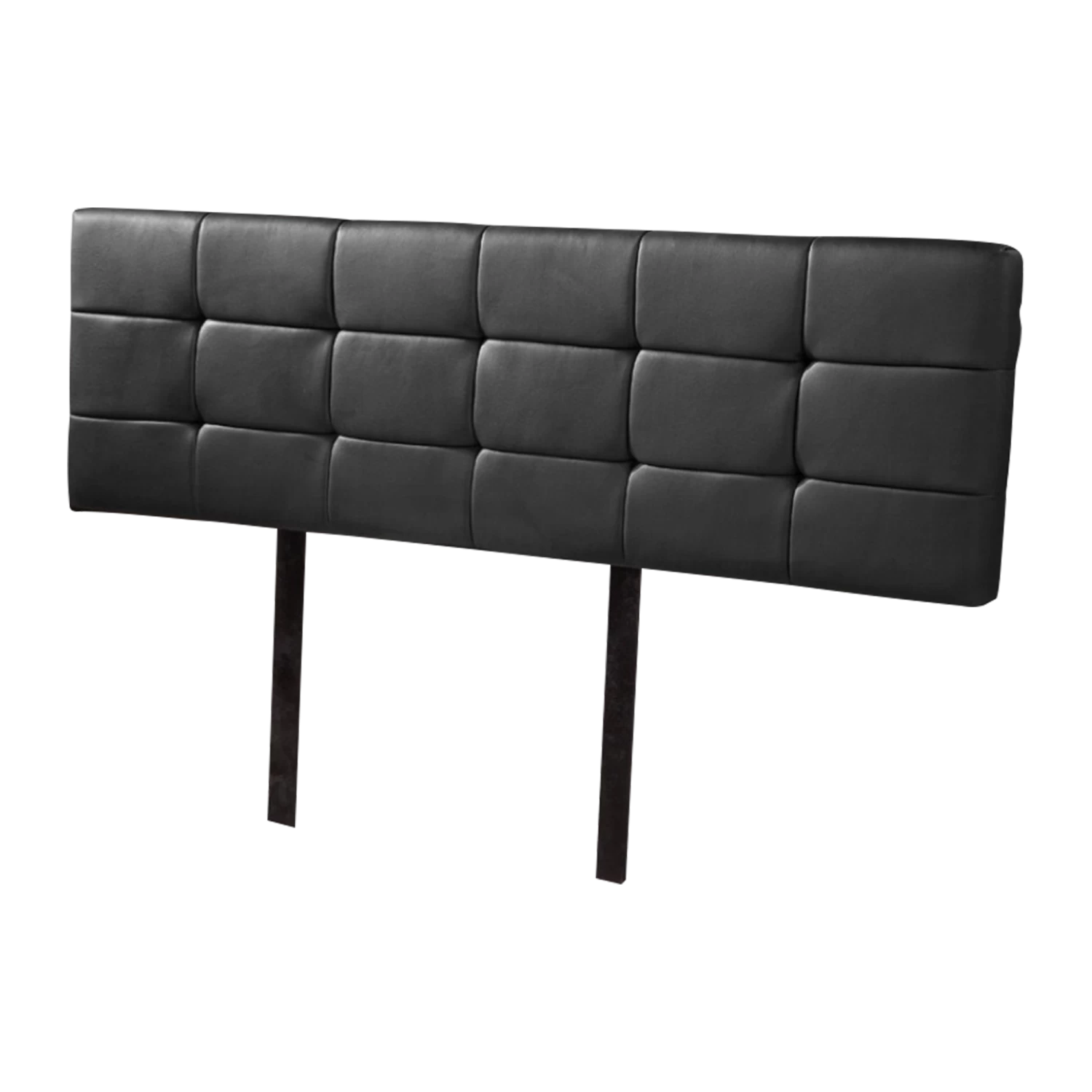 PU Leather King Bed Deluxe Headboard Bedhead - Black