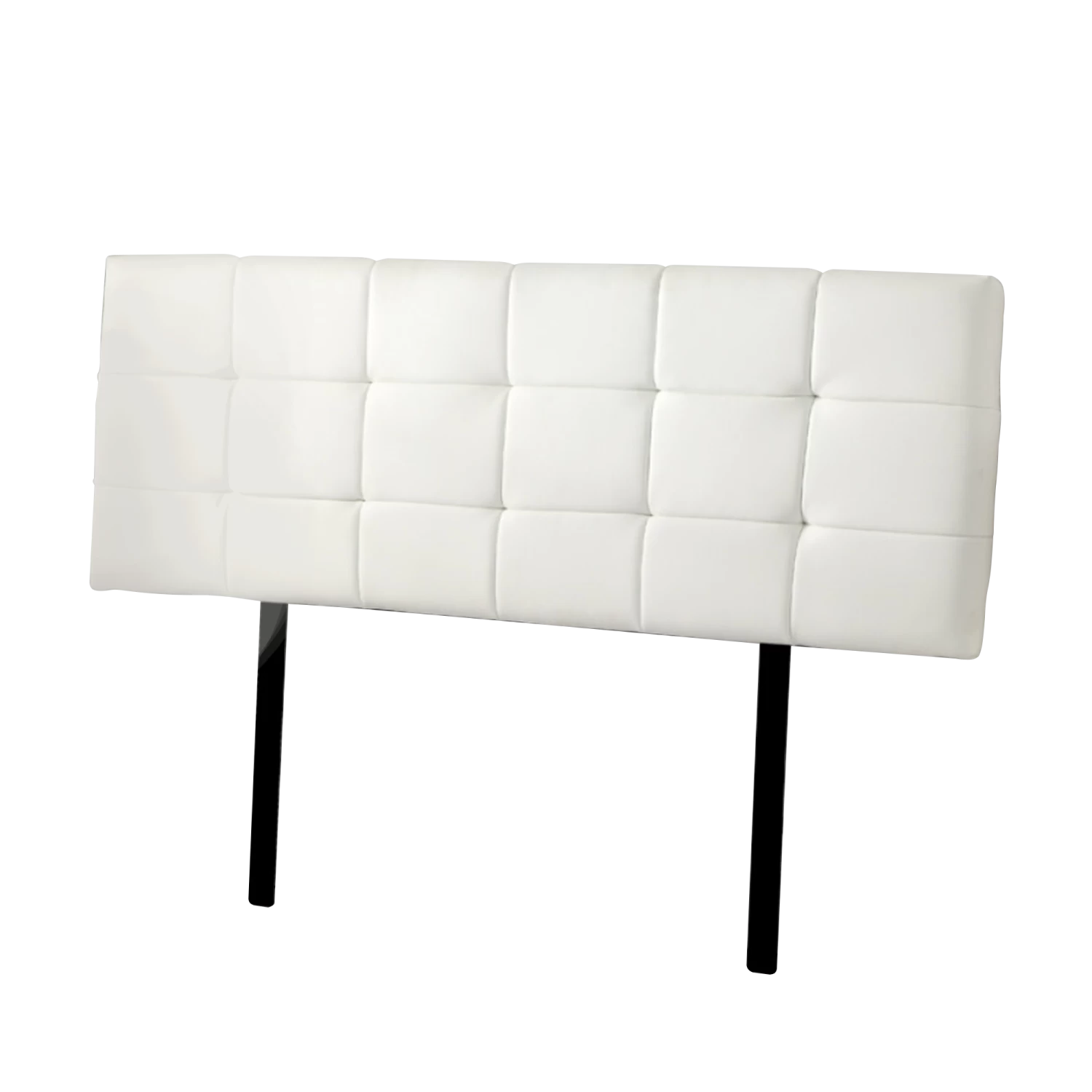 PU Leather King Bed Deluxe Headboard Bedhead - White - Image 5