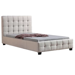 King Single Linen Fabric Deluxe Bed Frame Beige