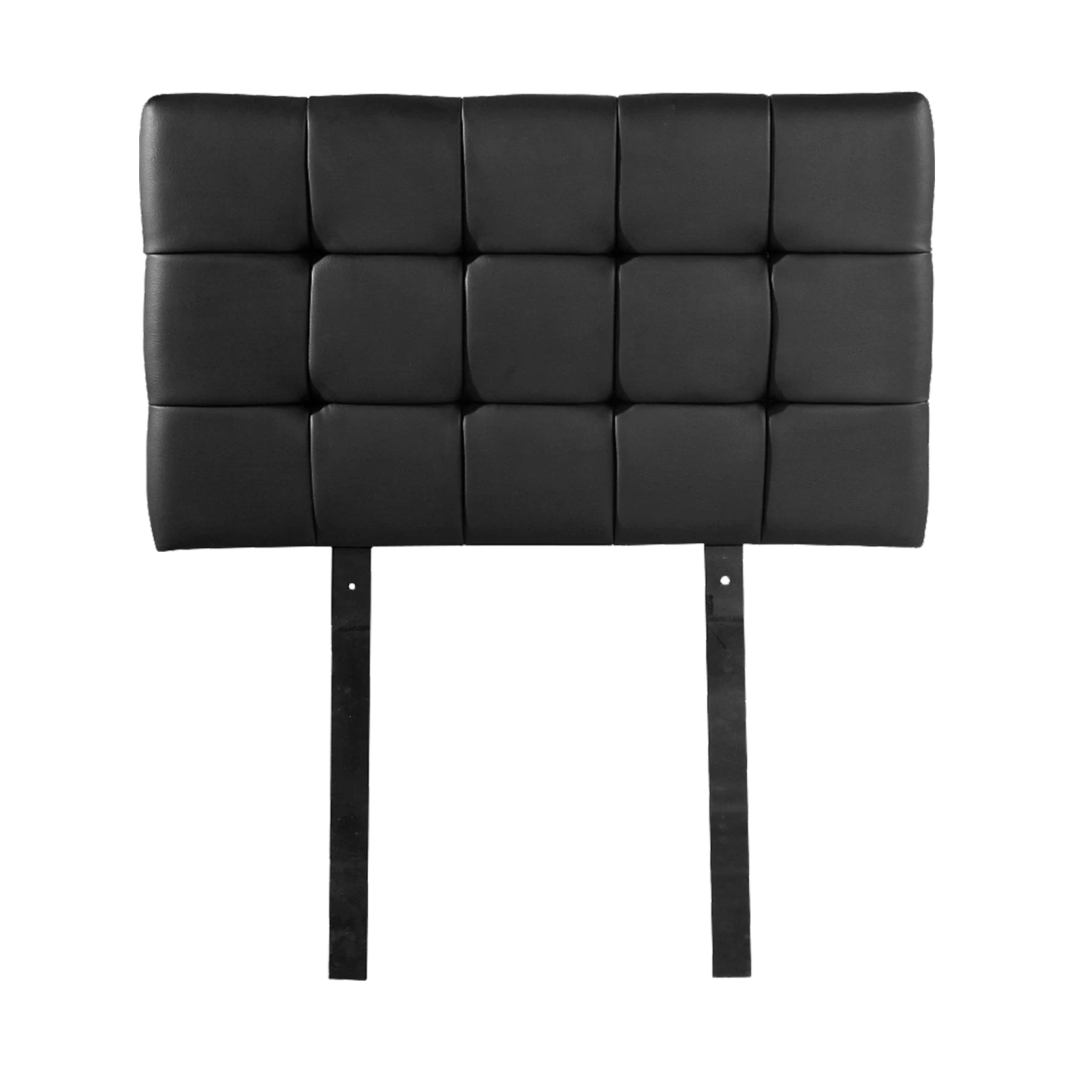 PU Leather Single Bed Deluxe Headboard Bedhead - Black - Image 4
