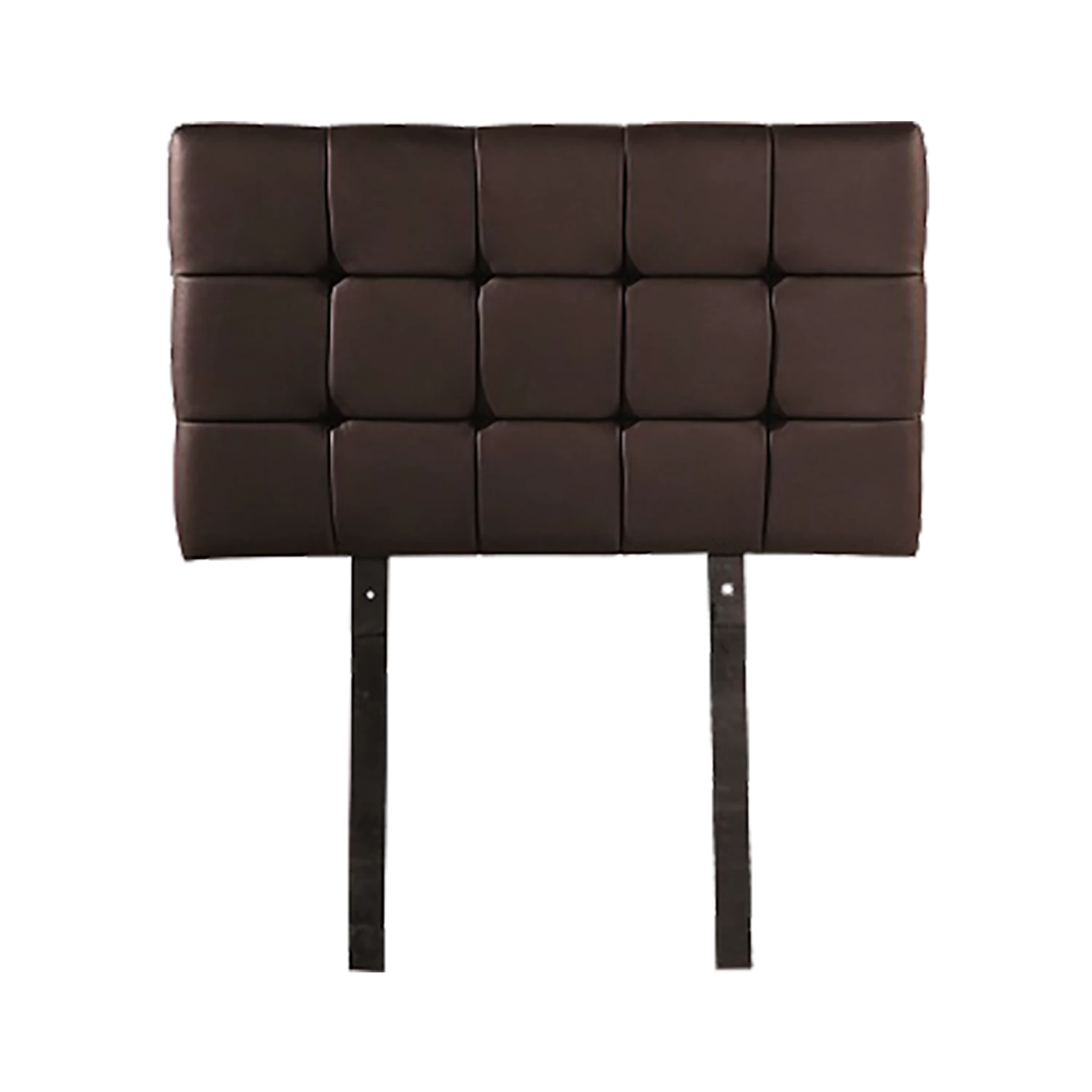 PU Leather Single Bed Deluxe Headboard Bedhead - Brown - Image 6