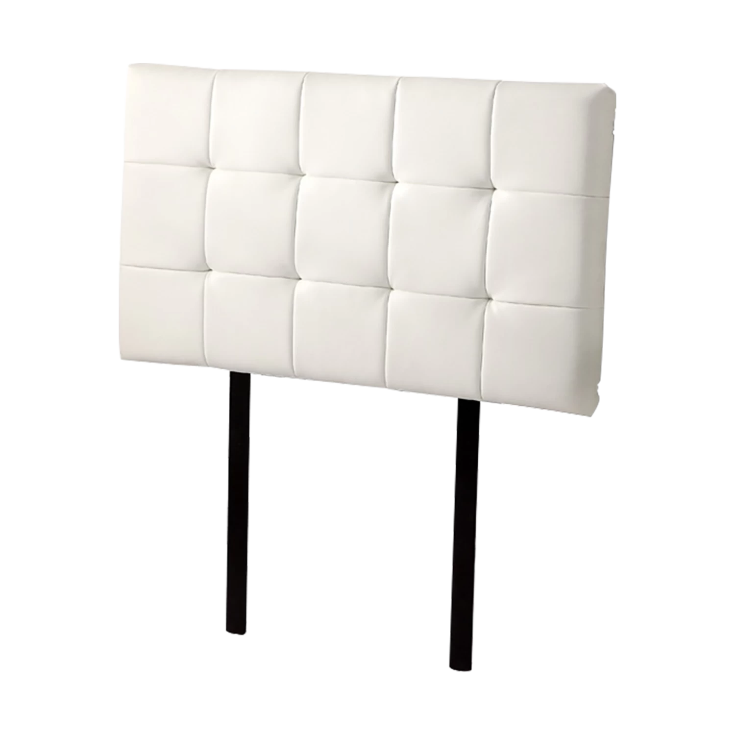 PU Leather Single Bed Deluxe Headboard Bedhead - White