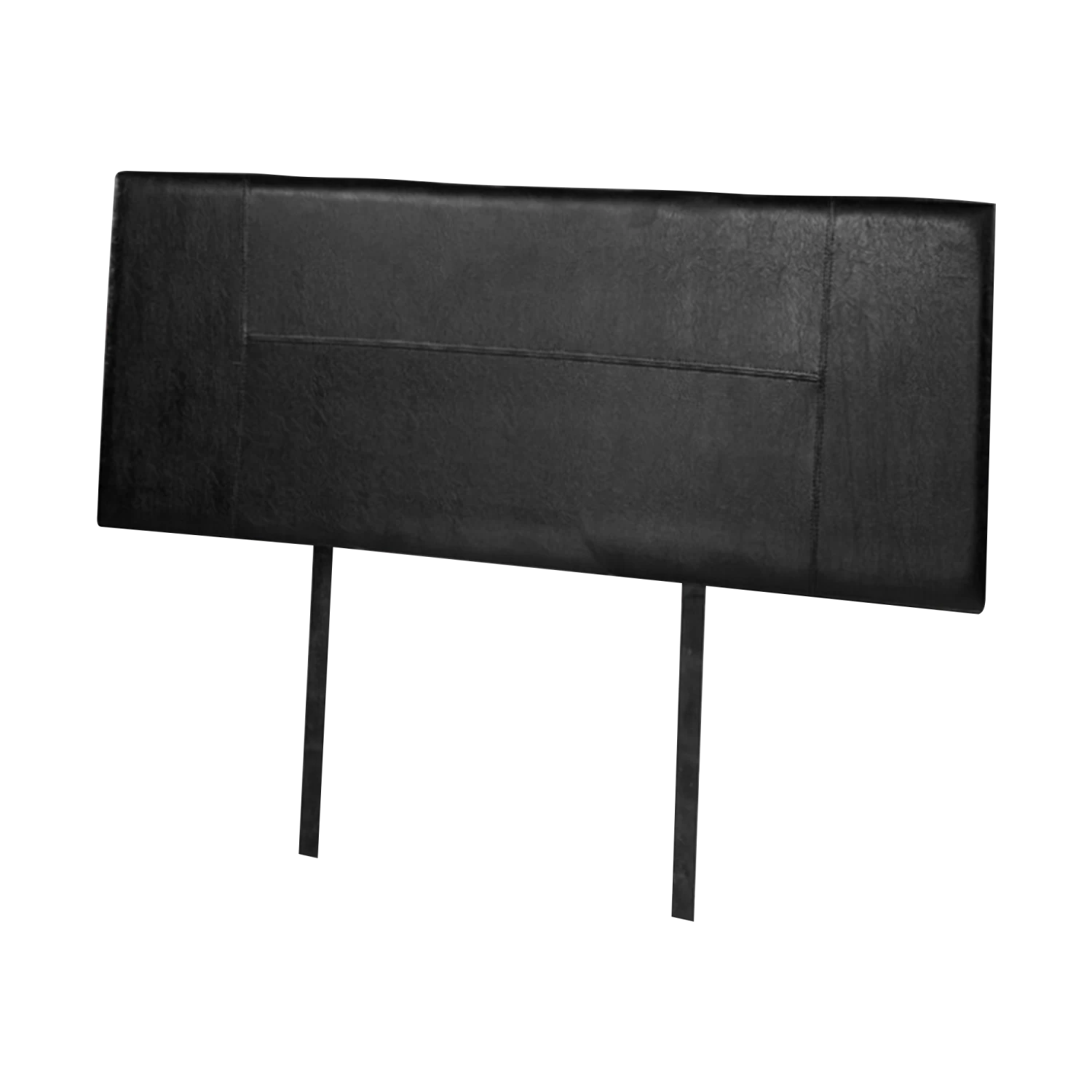 PU Leather Double Bed Headboard Bedhead - Black - Image 5