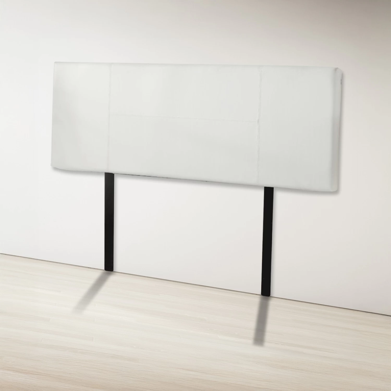 PU Leather Double Bed Headboard Bedhead - White - Image 5