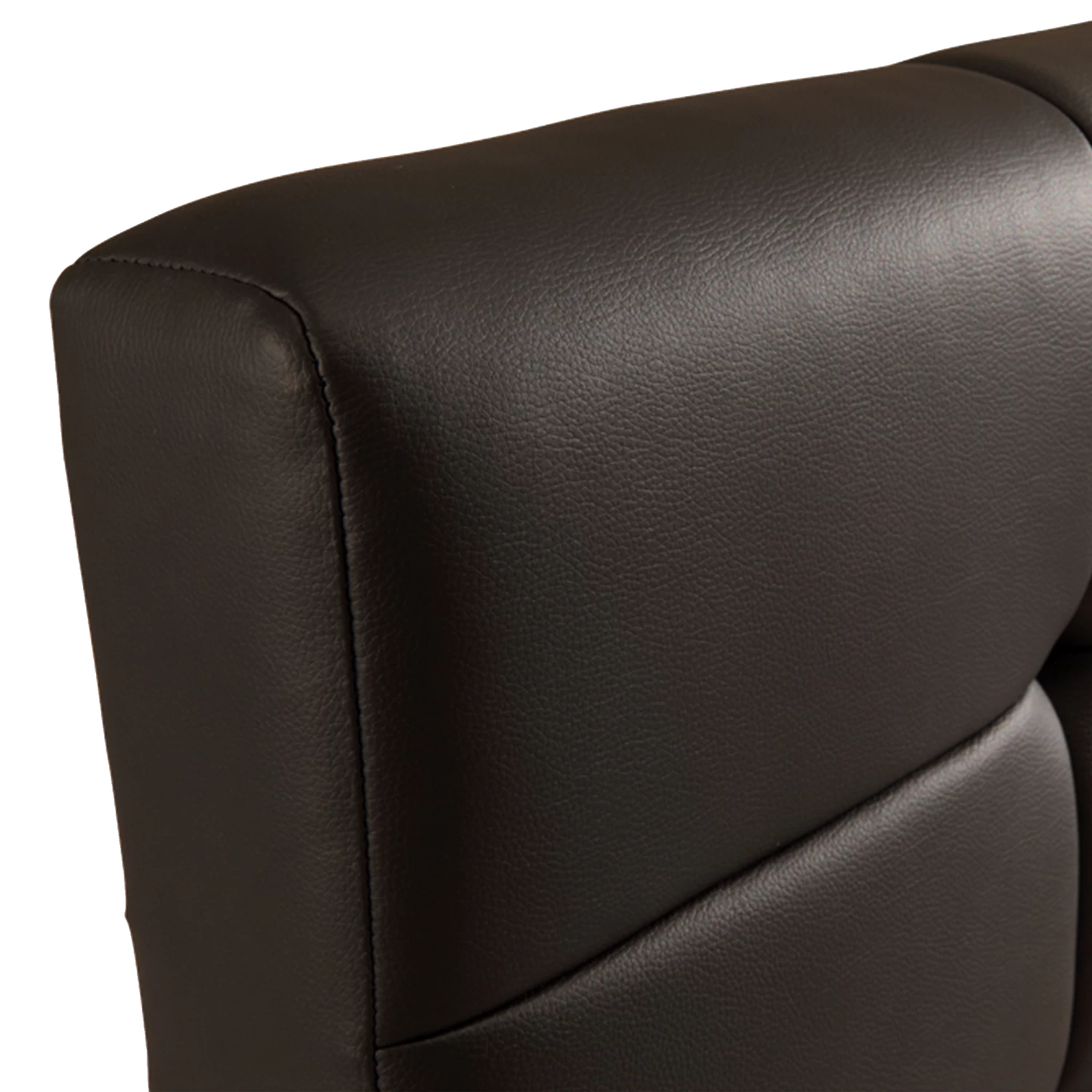 Double PU Leather Deluxe Bed Frame Black - Image 5