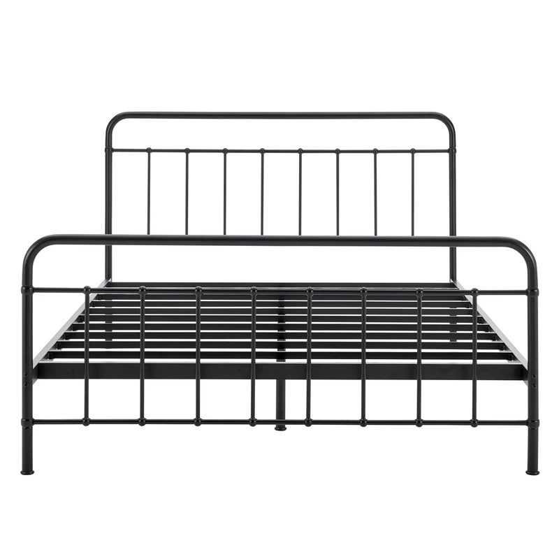 DukeLiving Charlie Metal Bed Frame Black (Double, Queen) - Image 4