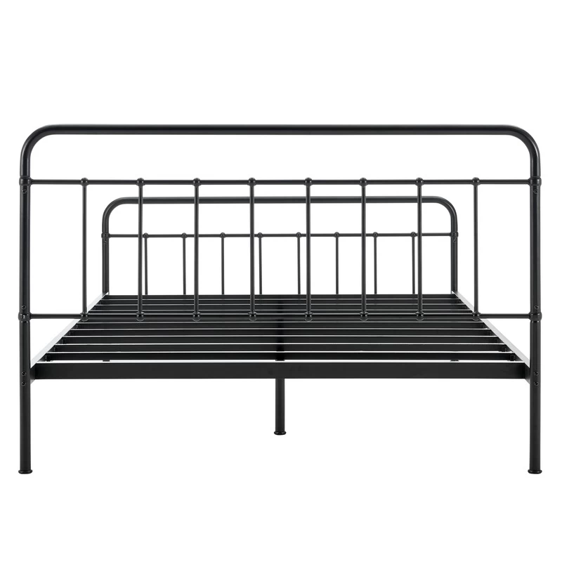 DukeLiving Charlie Metal Bed Frame Black (Double, Queen) - Image 5