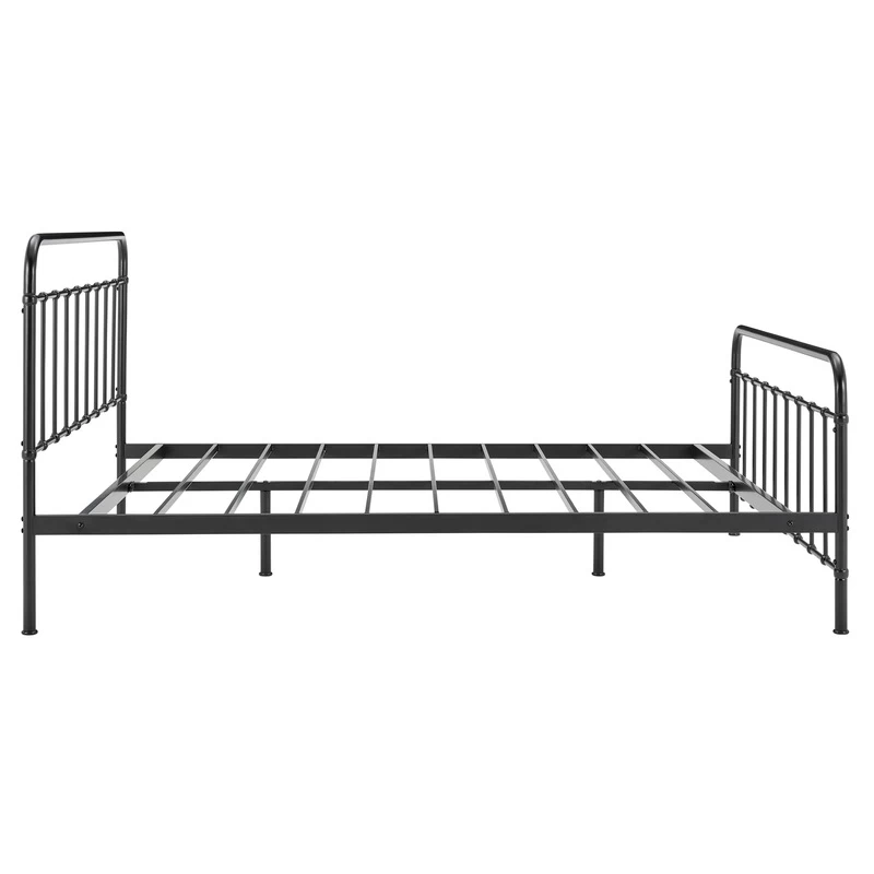 DukeLiving Charlie Metal Bed Frame Black (Double, Queen) - Image 6