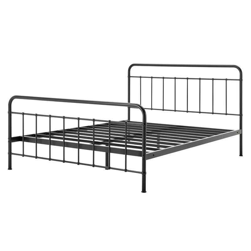 DukeLiving Charlie Metal Bed Frame Black (Double, Queen) - Image 7