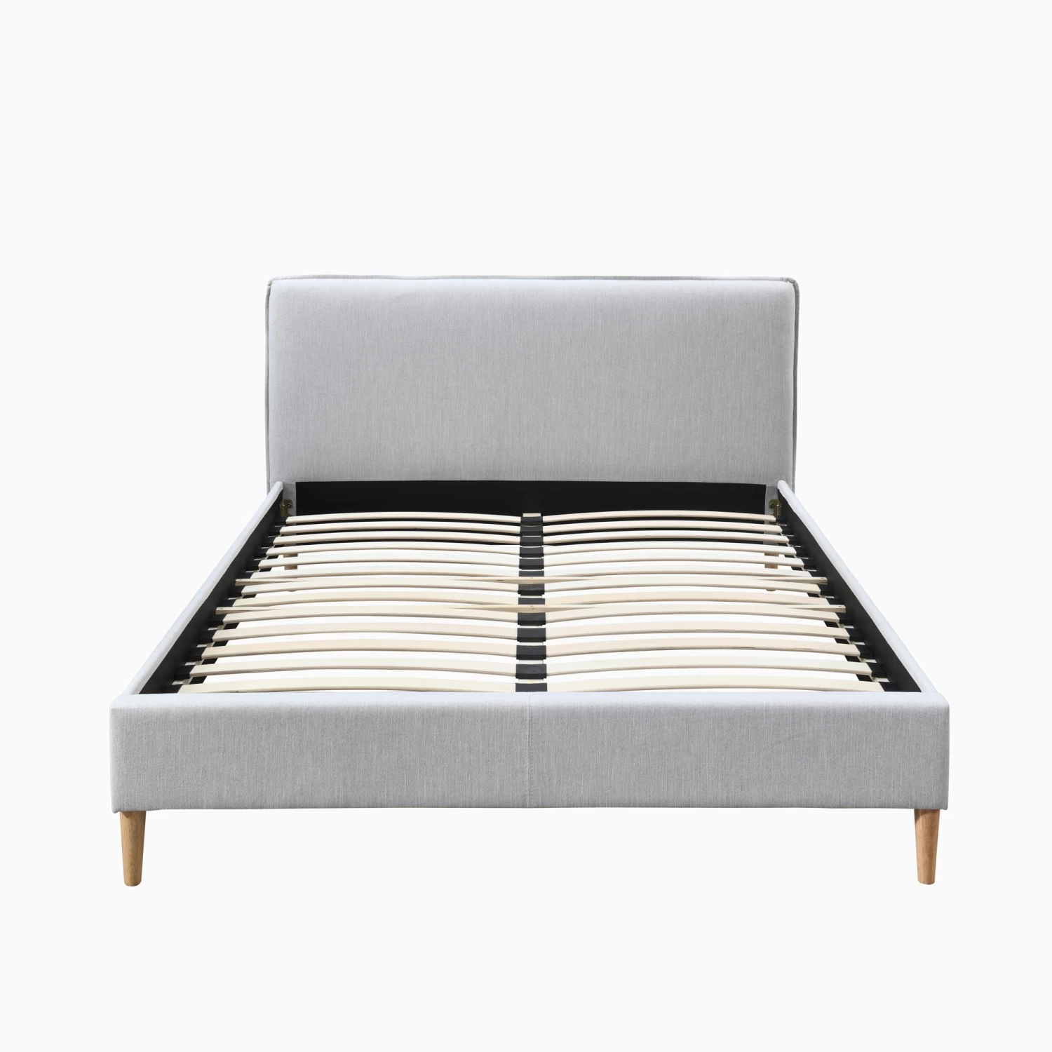 DukeLiving Emilia Upholstered Bed Frame Light Grey (Double, Queen) - Image 4