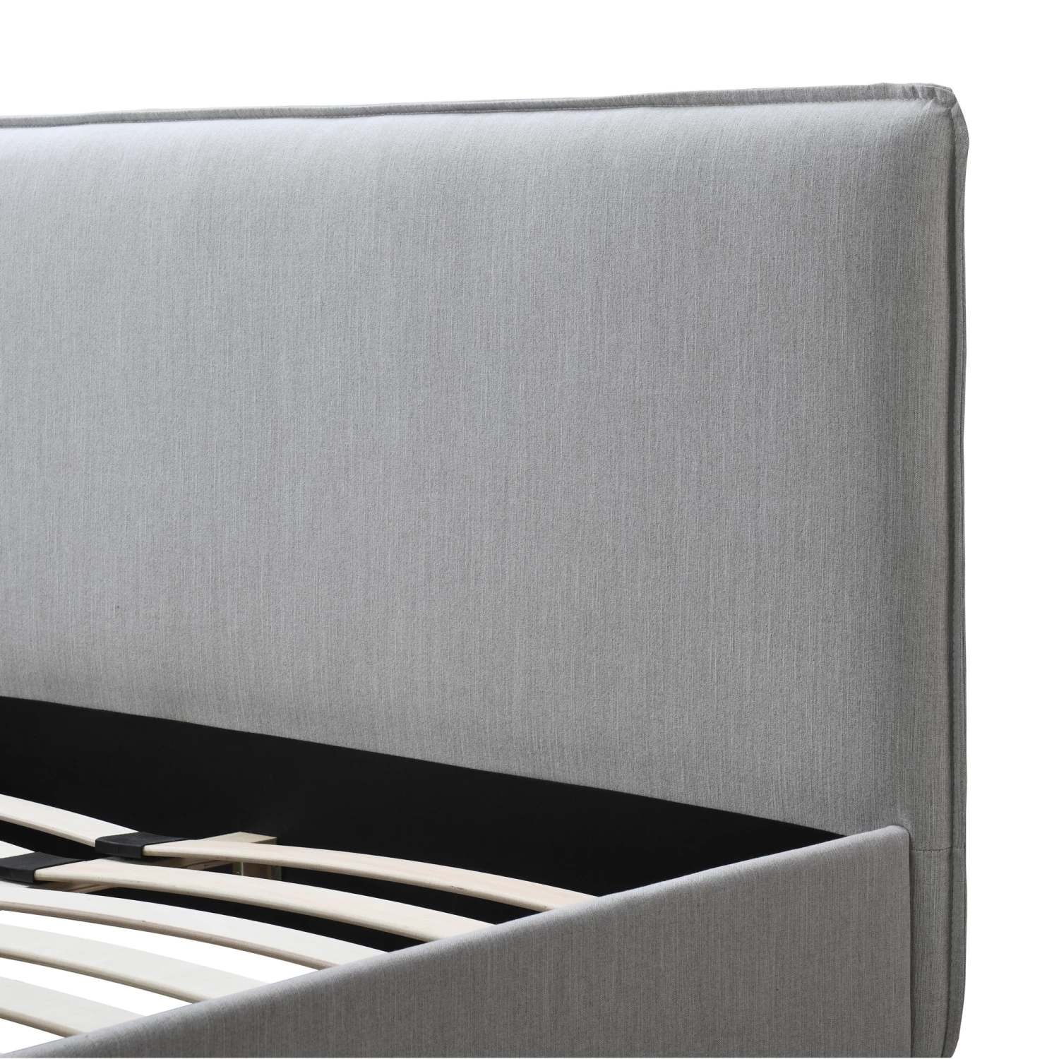 DukeLiving Emilia Upholstered Bed Frame Light Grey (Double, Queen) - Image 10