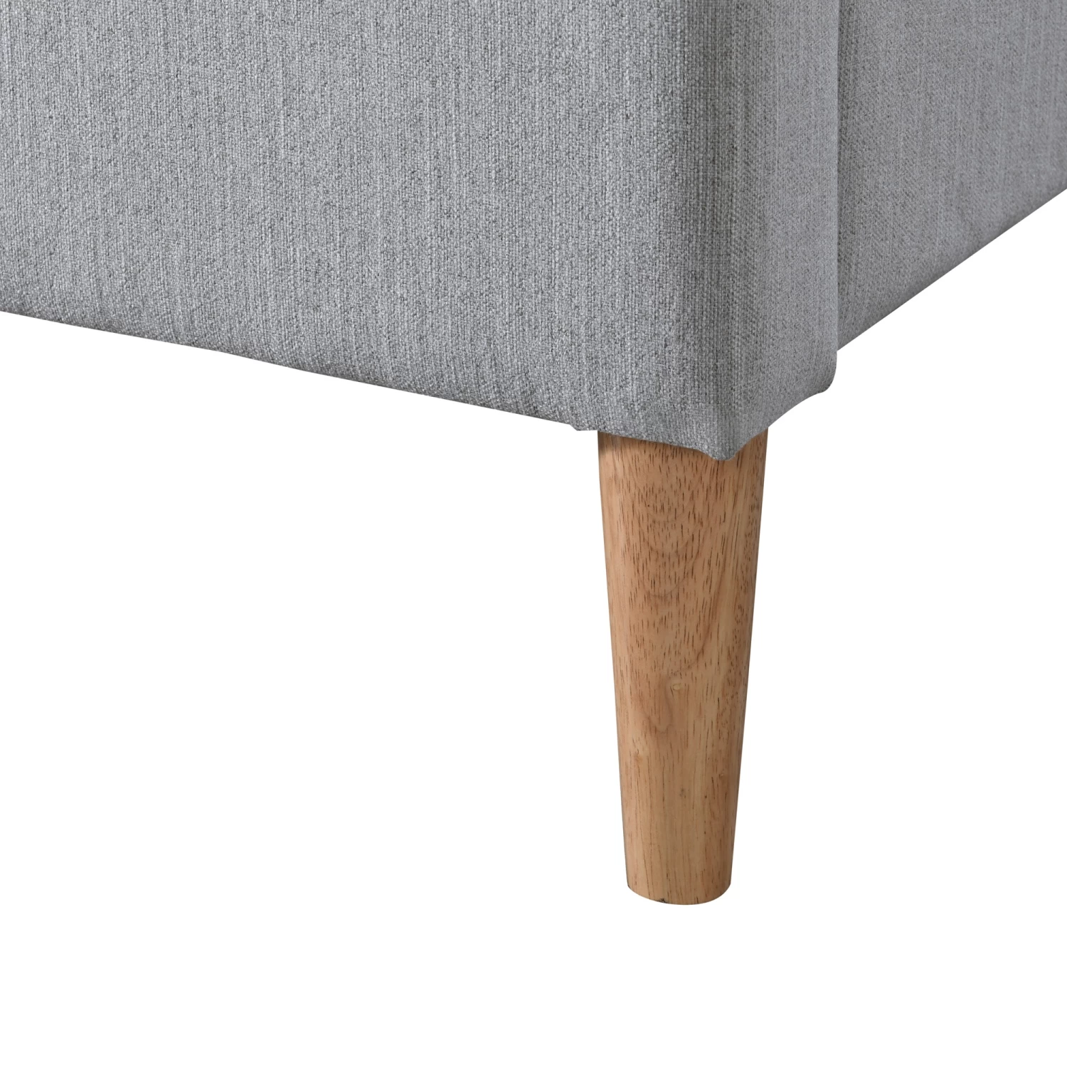 DukeLiving Emilia Upholstered Bed Frame Light Grey (Double, Queen) - Image 14