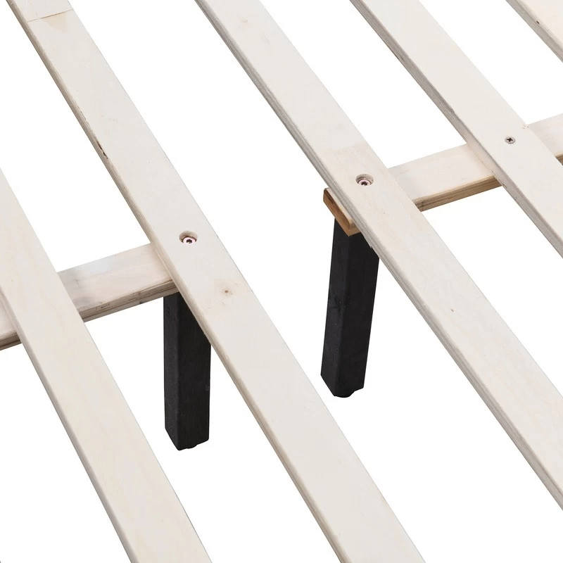 DukeLiving Megan Tufted Upholstered Bed Frame Beige (Double, Queen) - Image 15