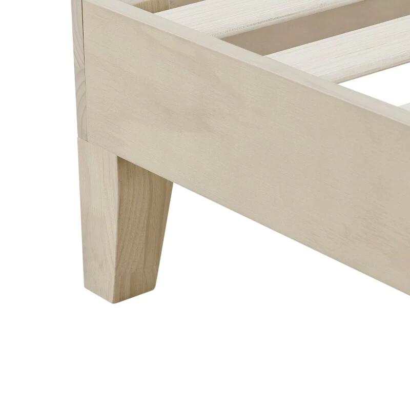 DukeLiving Riley Premium Wooden Bed Base White Wash (Double, Queen, King) - Image 10