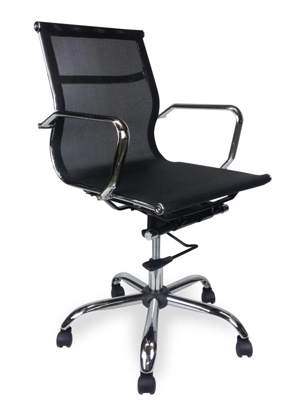 Carter Low Back Office Chair - Black Mesh - Image 4