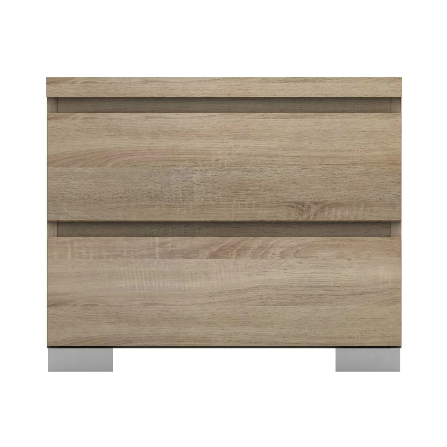 Elara 2 Drawer Bedside Table In Light Sonoma Oak - Image 3